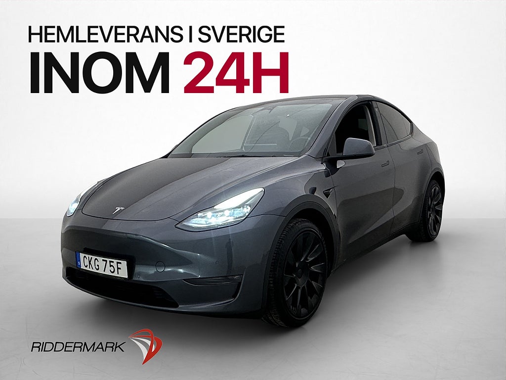Tesla Model Y Long Range AWD Värmepump Pano Autopilot MOMS