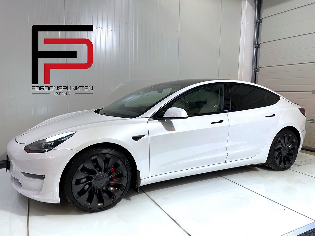 Tesla Model 3 Performance AWD Uppgraderad Autopilot 513hk