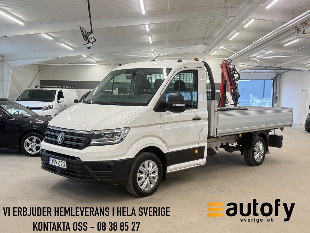 Volkswagen crafter Chassi 35 2.0 TDI KRANBIL MOMS DRAGKROK 3-SITS EU6