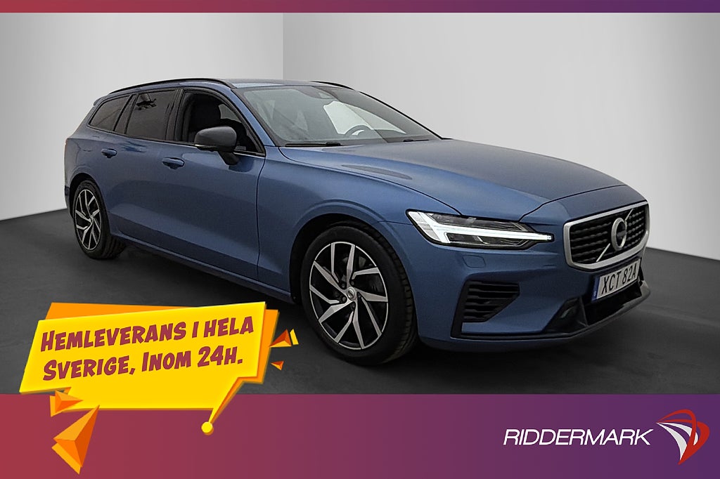 Volvo V60 Recharge T6 AWD R-Design HUD H/K Värm 360° Navi