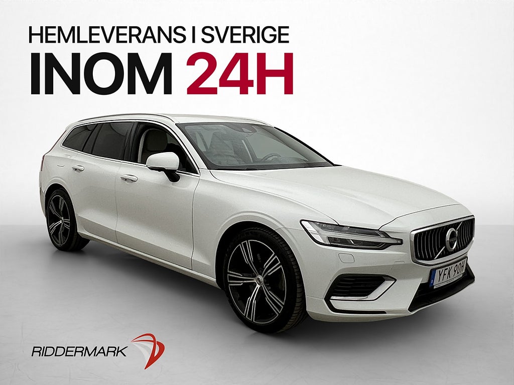 Volvo V60 Recharge T6 AWD Inscription VOC Värmare 360° Skinn