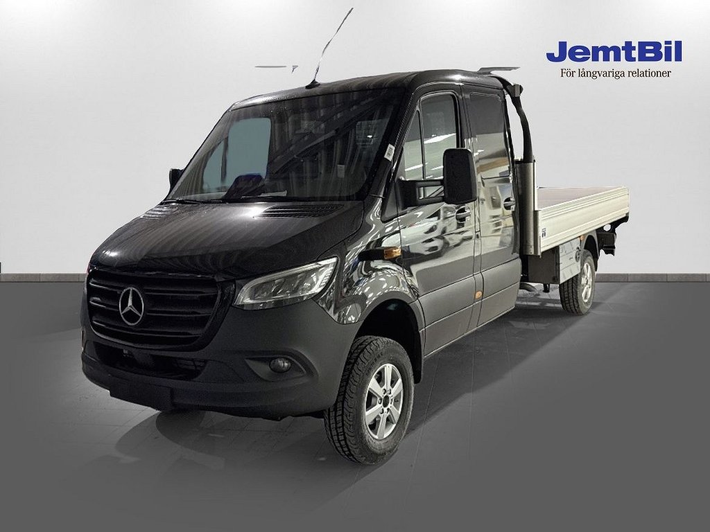 Mercedes-Benz Sprinter 319 CDI 4x4 Chassi Dubbelhytt Flak, Snabb lever...