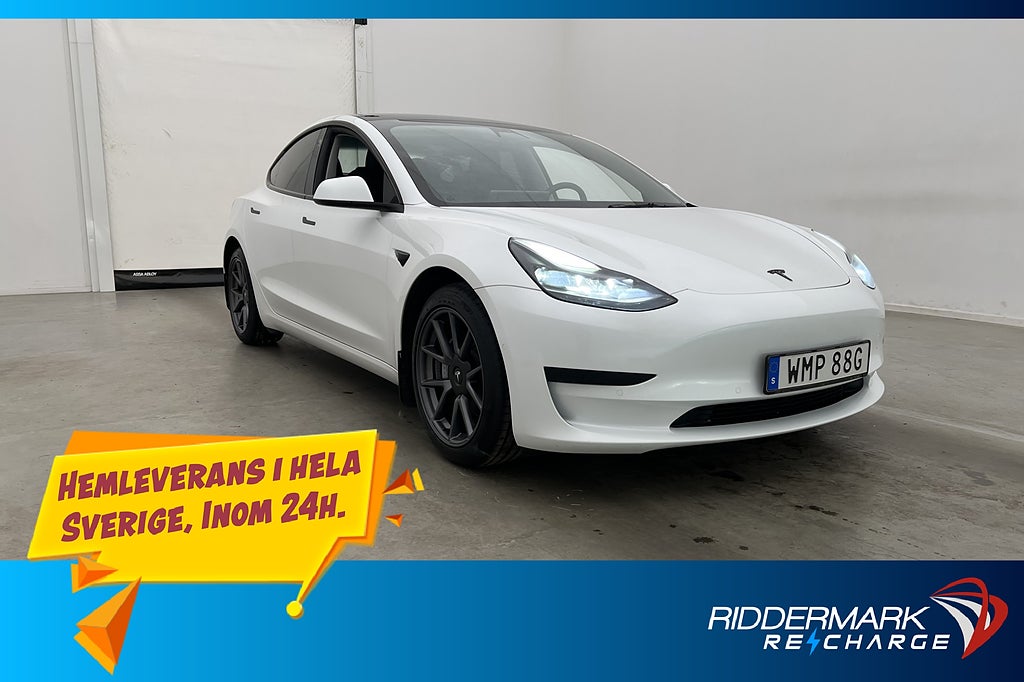 Tesla Model 3 Standard Range Plus AP Rattvärme Svensksåld