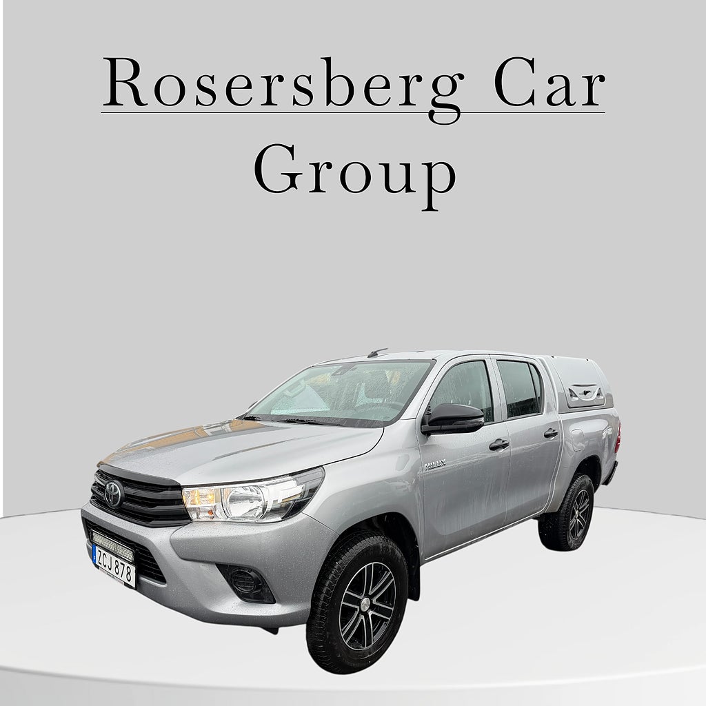 Toyota Hilux 2.4 D-CAB AWD VÄRMARE KÅPA DRAG DIFF KAMERA EU6