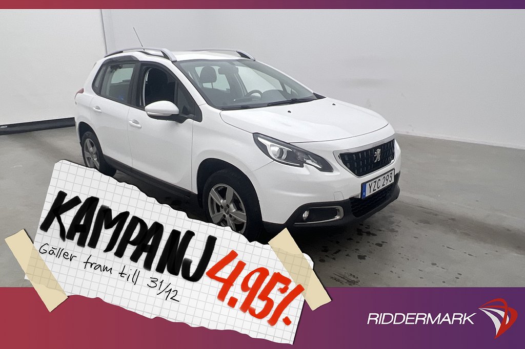 Peugeot 2008 1.2 VTi 82hk Active Farthållare BT 4,95% Ränta