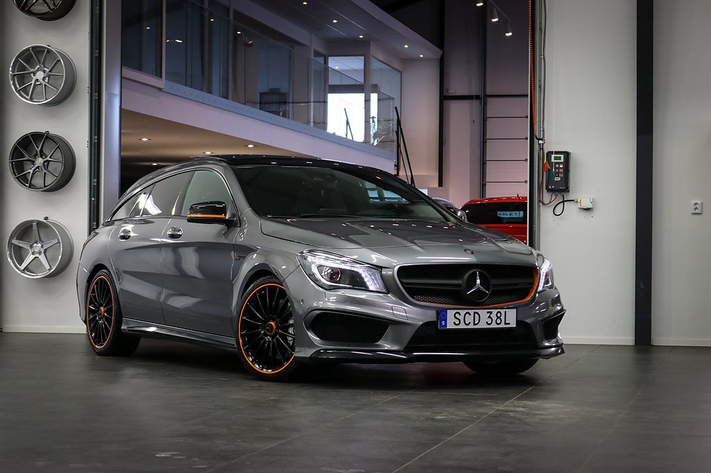 Mercedes-Benz CLA 45 AMG 4MATIC Shooting Brake 360hk SKAL PANO H&K KAMERA
