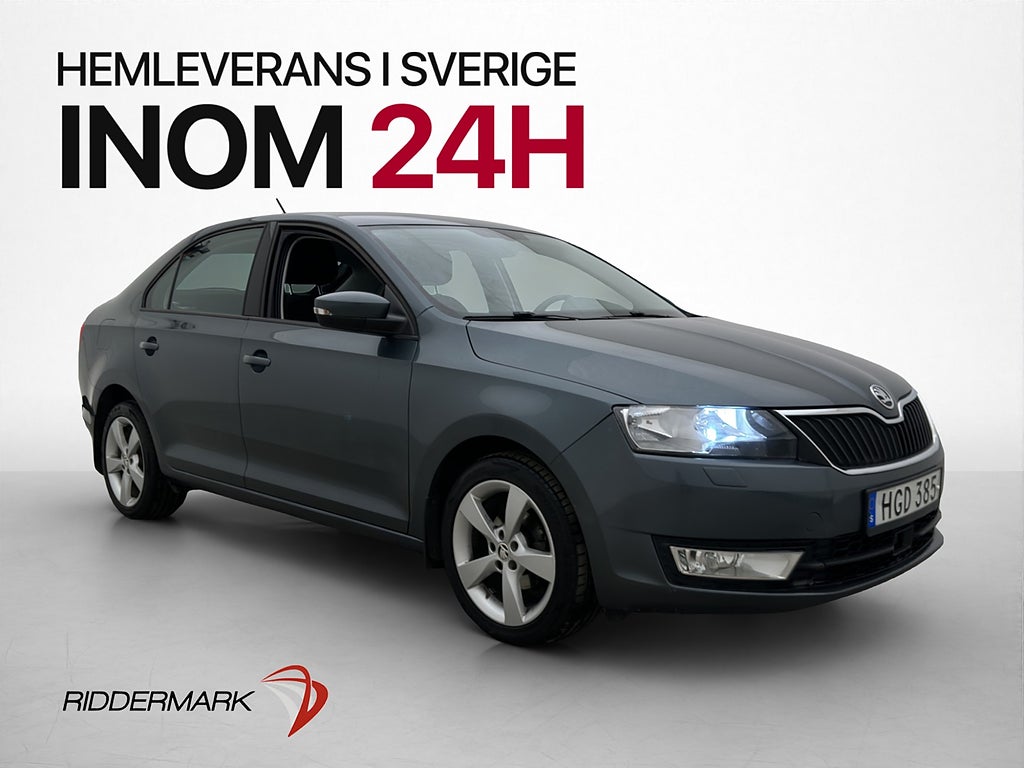 Skoda Rapid Rapid 1.4 TDI 90hk CarPlay P-Sensorer 0.38l/mil