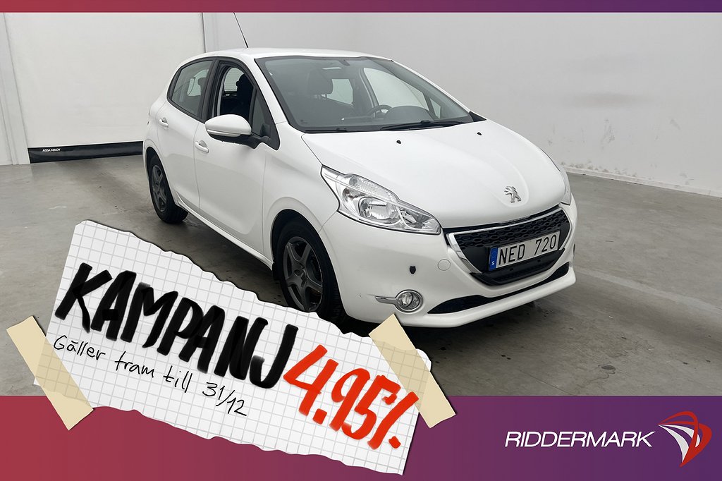 Peugeot 208 1.4 95hk Värmare Farthålla 4,95% Ränta