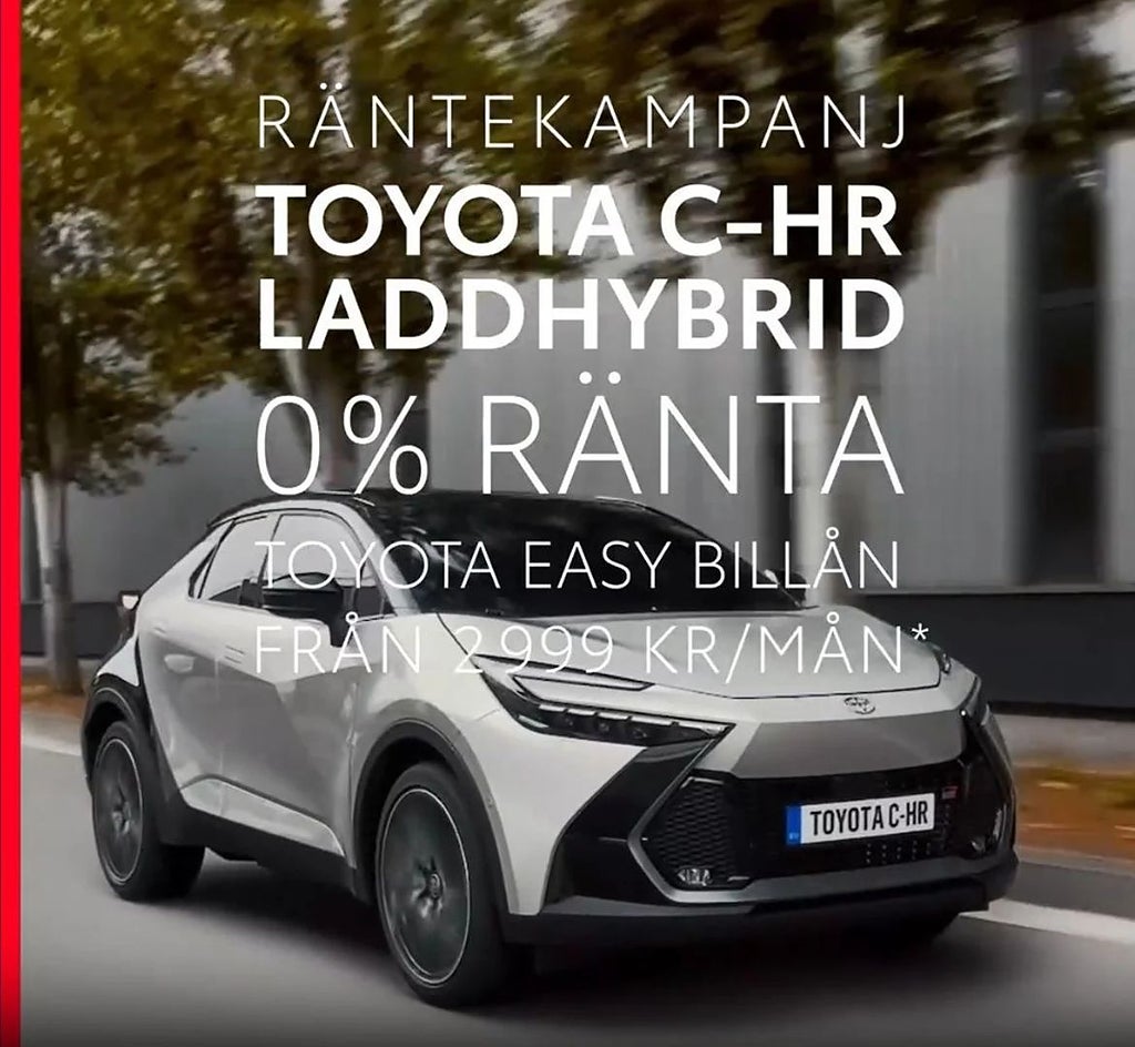 Toyota C-HR PHEV LADDHYBRID - 0% RÄNTA i 3 ÅR!