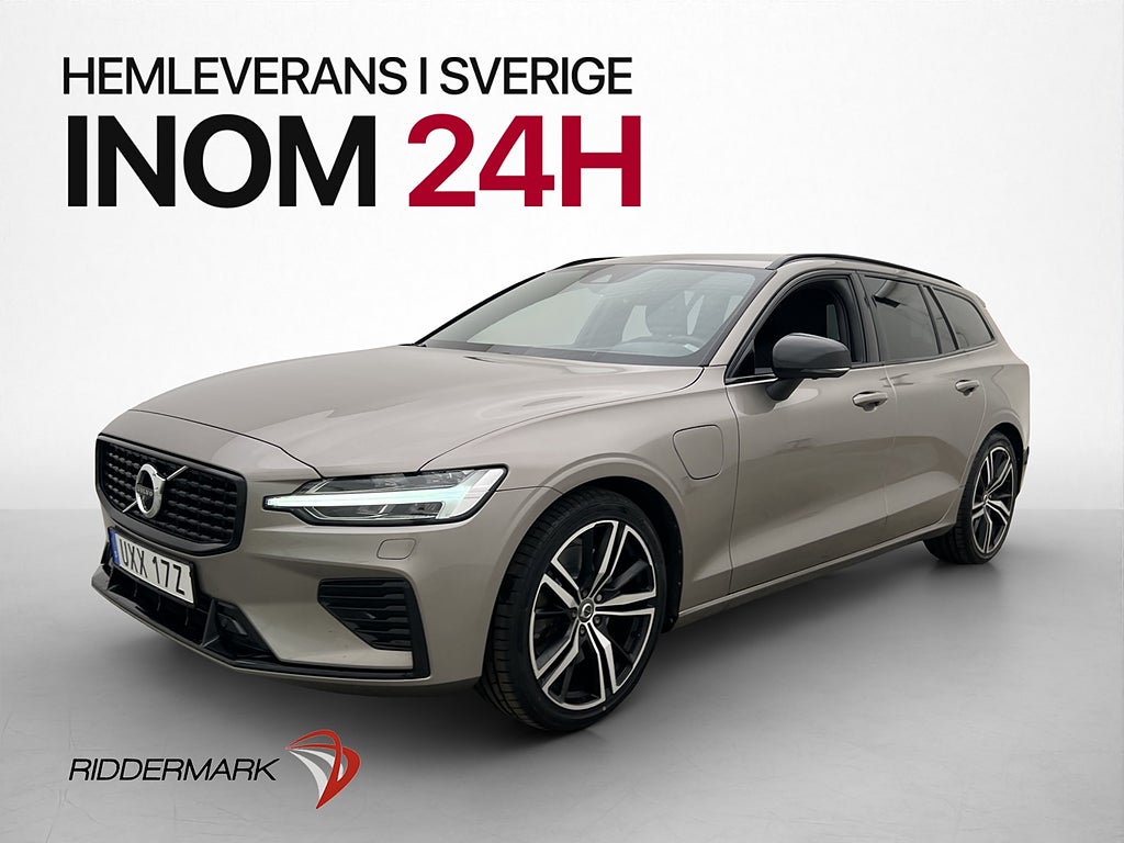 Volvo V60 Recharge AWD T6 350hk R-Design 360° Drag HuD Navi