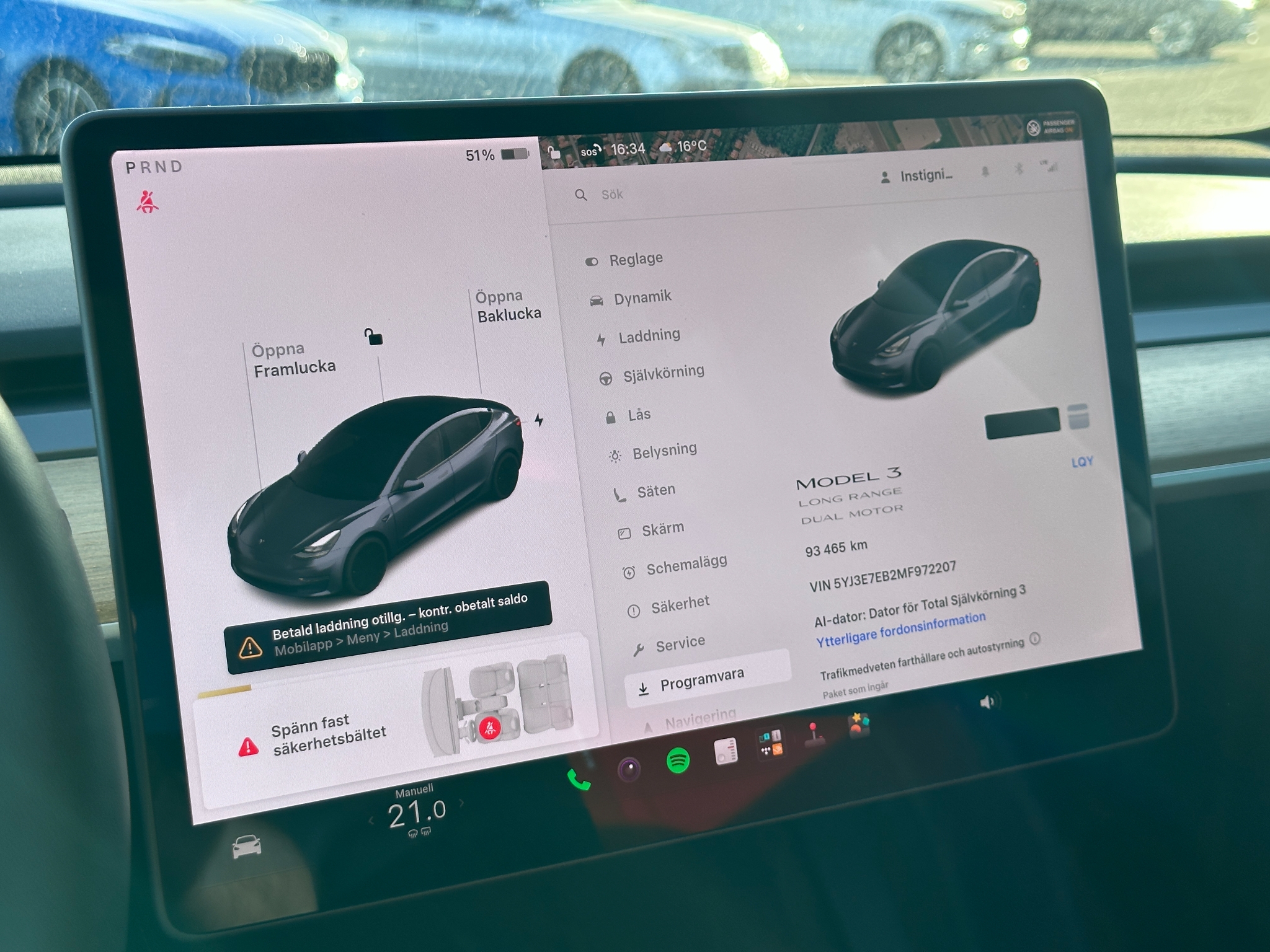 Tesla Model 3 Long Range AWD/ Snart Redo 2021, bild 6/10