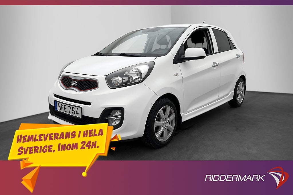 Kia Picanto 1.0 69hk Rattvärme Låg-Skatt  0.44 l/mil 1-bruk