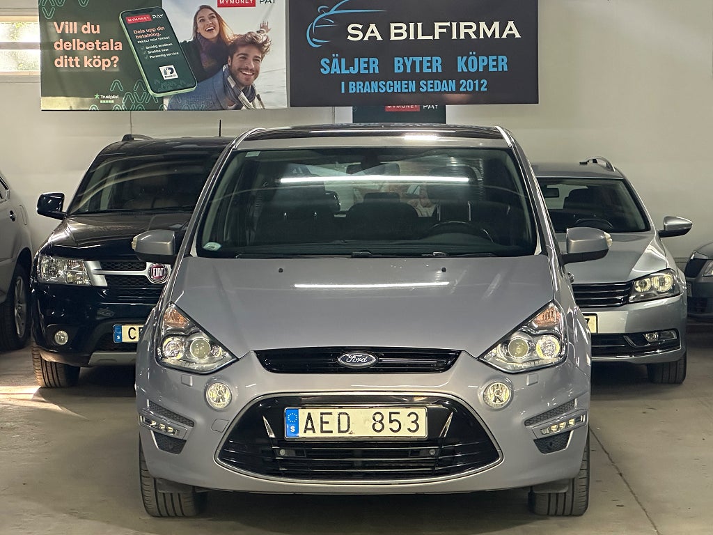 Ford S-Max 2.0 TDCi Automat - 7-sits – Nyservad – Dragkrok