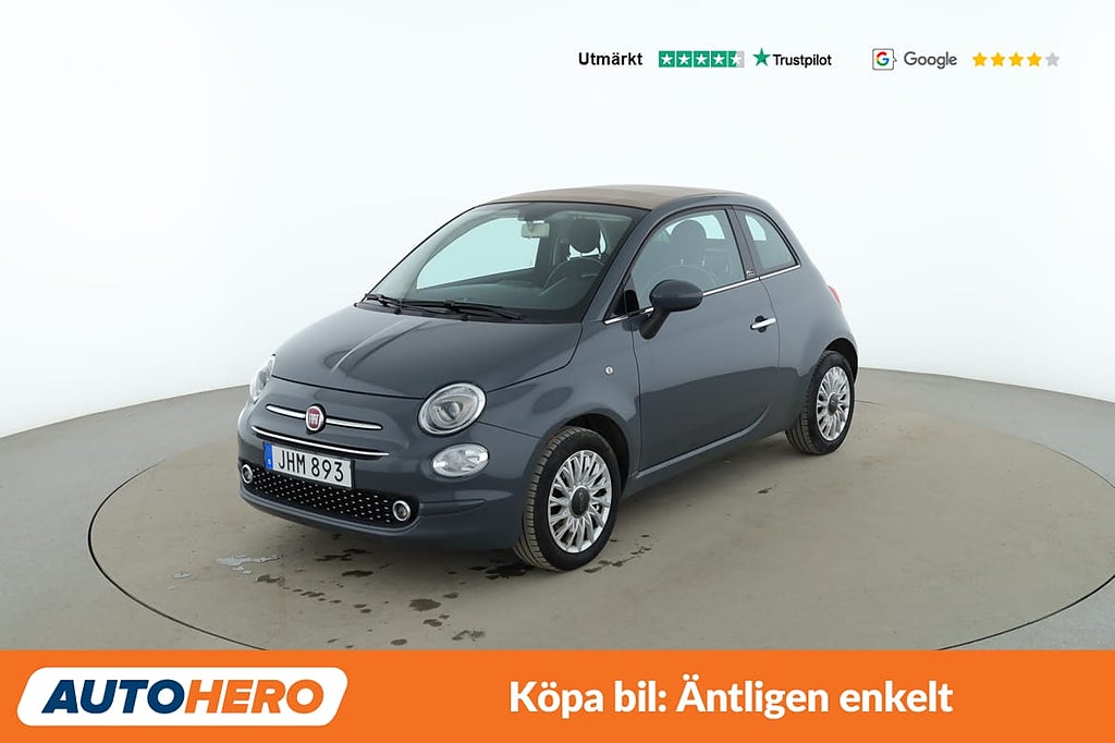Fiat 500C 1.2 Lounge Convertible / PDC, Cruise control