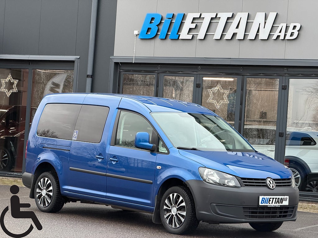 Volkswagen Caddy Maxi 1.6 TDI|Handikappanpassad|Golvsänkt