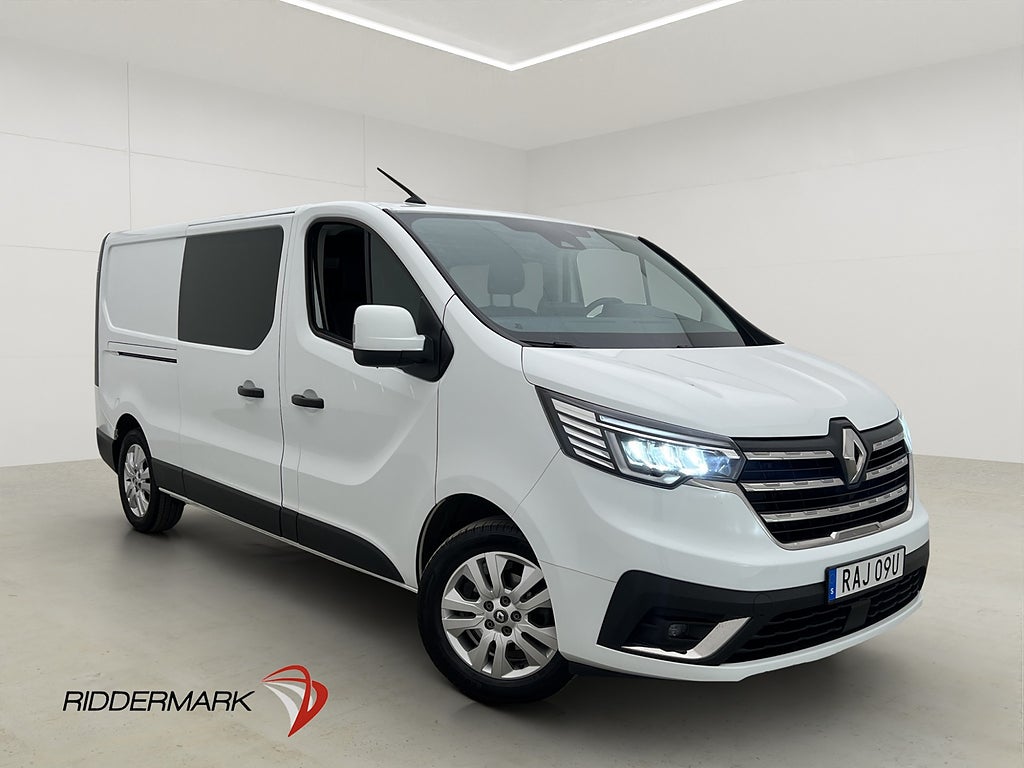 Renault trafic L2 Dubbelhytt Värmare Drag Kamera 6-Sits Moms