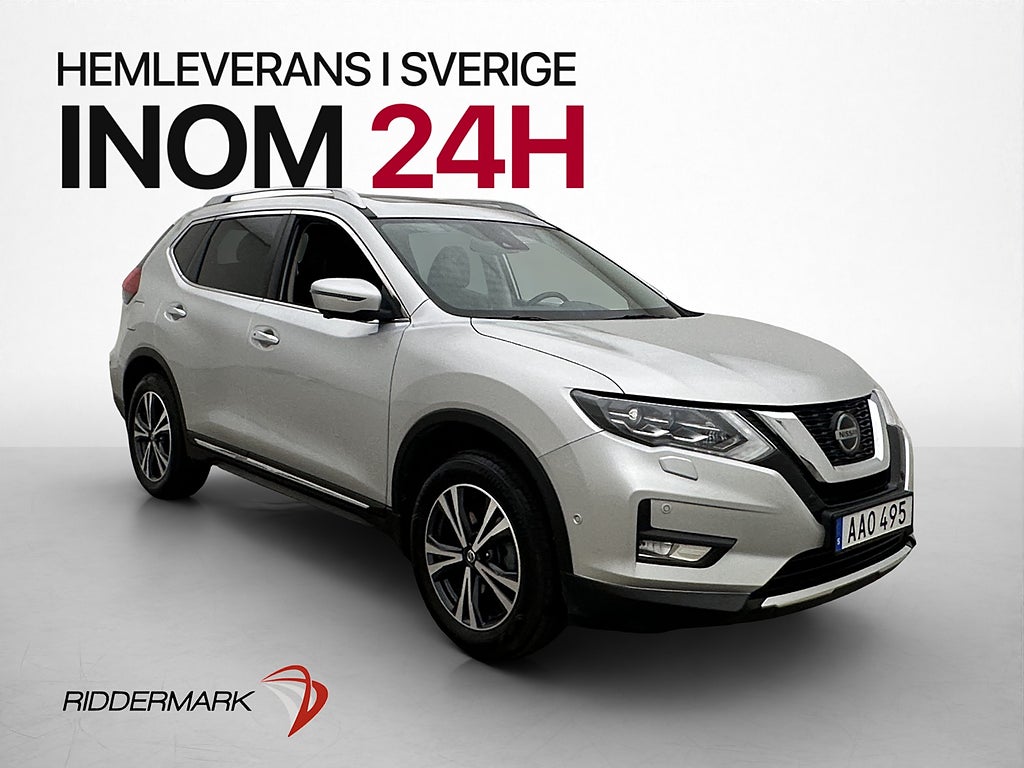 Nissan X-Trail 1.3 DIG-T 160hk Tekna 7-Sits Pano 360° Skinn