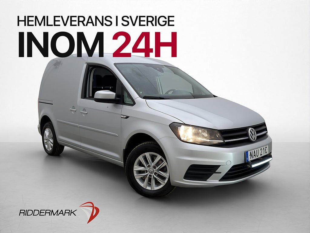 Volkswagen Caddy 2.0TDI Värmare PDC Dragkrok CARPLAY Moms