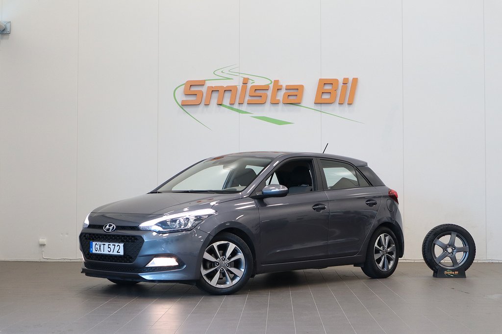 Hyundai i20 1.4 PREMIUM M&K-VÄRMARE RATTVÄRME VÄLSERVAD 101hk