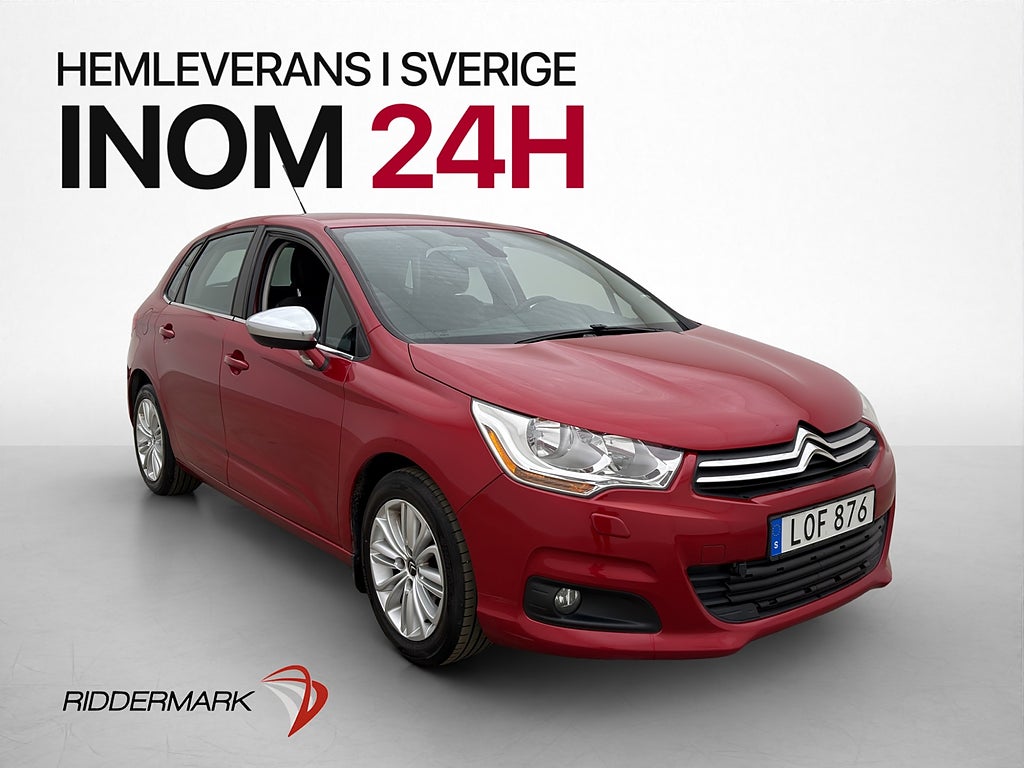 Citroën C4 1.6 e-HDi 114hk P-Sensorer 2-Zons Drag 0,38L/Mil