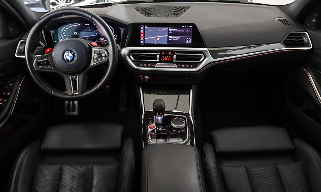 BMW M3 Competition xDrive 1 Ägare H/K M Drive Pro Kolfiber