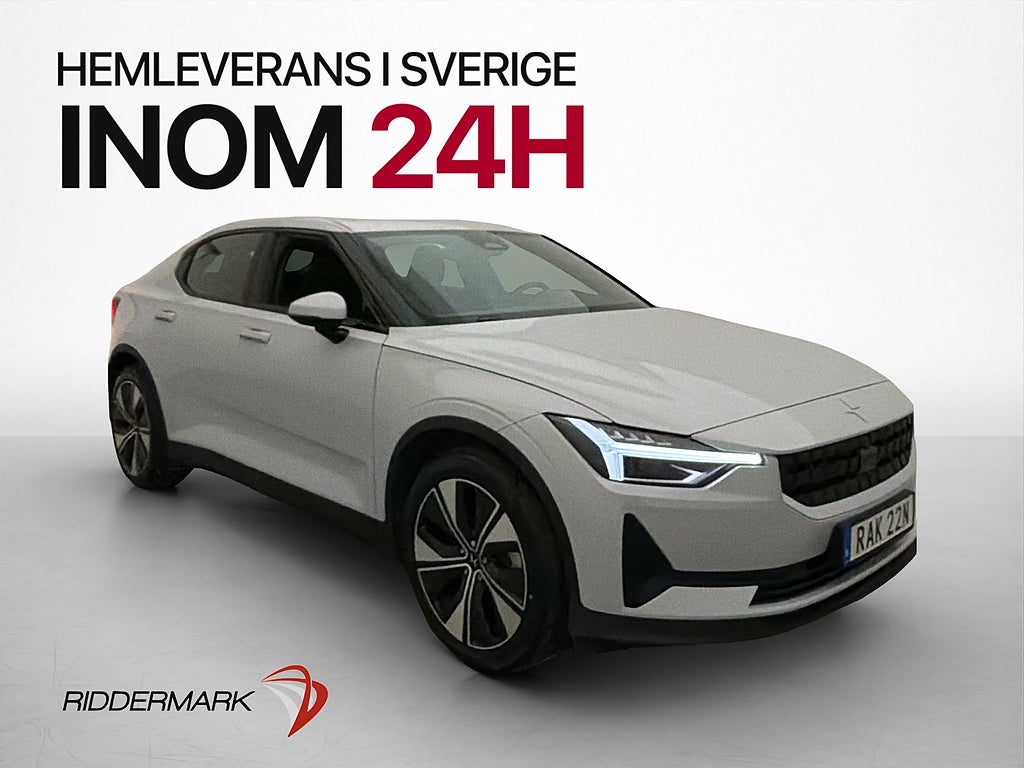 Polestar 2 Long Range Single Motor Kamera Värmepump CarPlay
