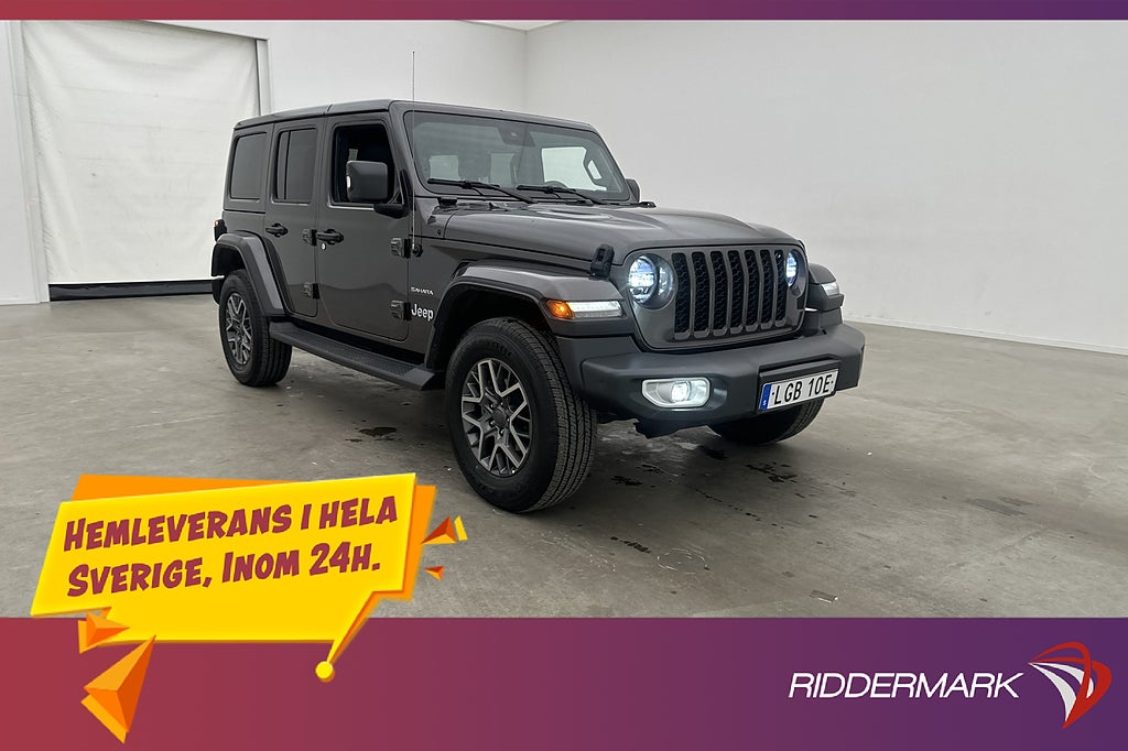 Jeep Wrangler Ulmimited 4xe 380hk Sahara Kamera Skinn Drag