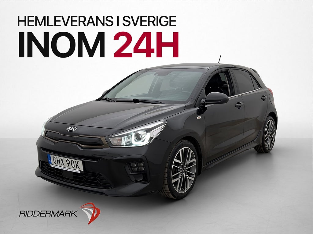 Kia Rio 1.0 T-GDI 120hk GT-Line Kamera Drag Rattvärme MOMS