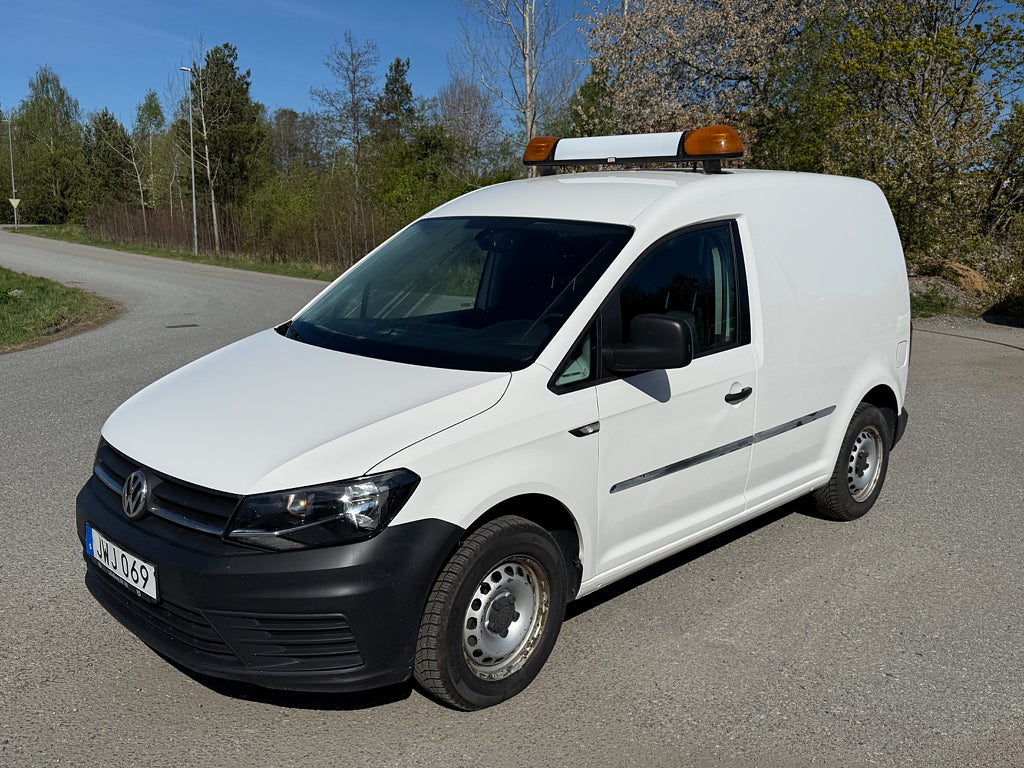 Volkswagen Caddy 2.0 TDI DSG 102hk 1 ägare Värmare Drag Momsbil 