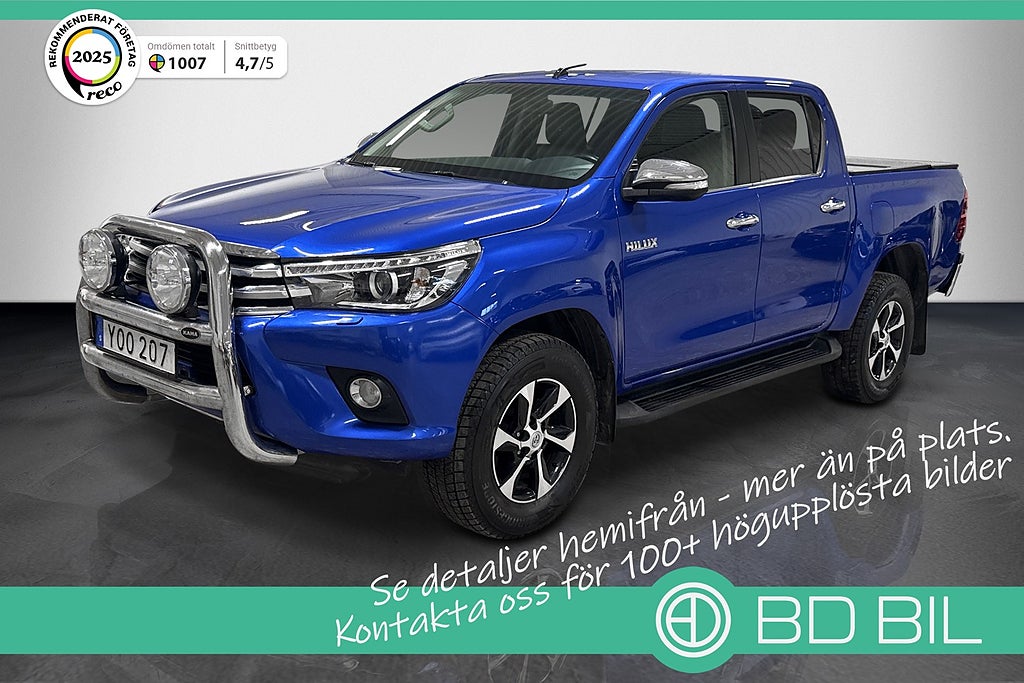 Toyota Hilux 2.4 AWD FLAKLOCK FRONTBÅGA SKINN DRAG MOMS