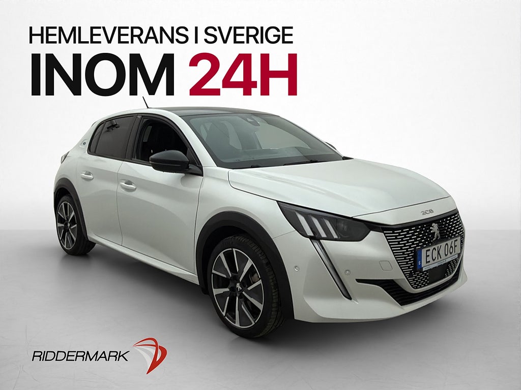 Peugeot E-208 136hk GT Kamera CarPlay Halvskinn CarPlay