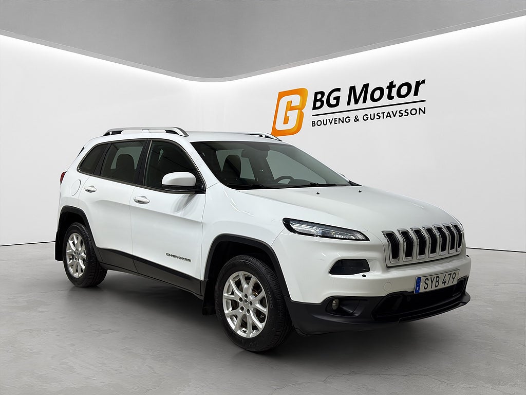 Jeep Cherokee 2.0 CRD 4WD 170HK Aut Drag/M-värmare/Keyless/Backkamera