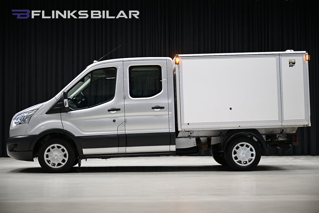 Ford transit 350 170HK Dubbelhytt|Kåpa|6Sits|Lågmil|EnÄgare|NyKamrem