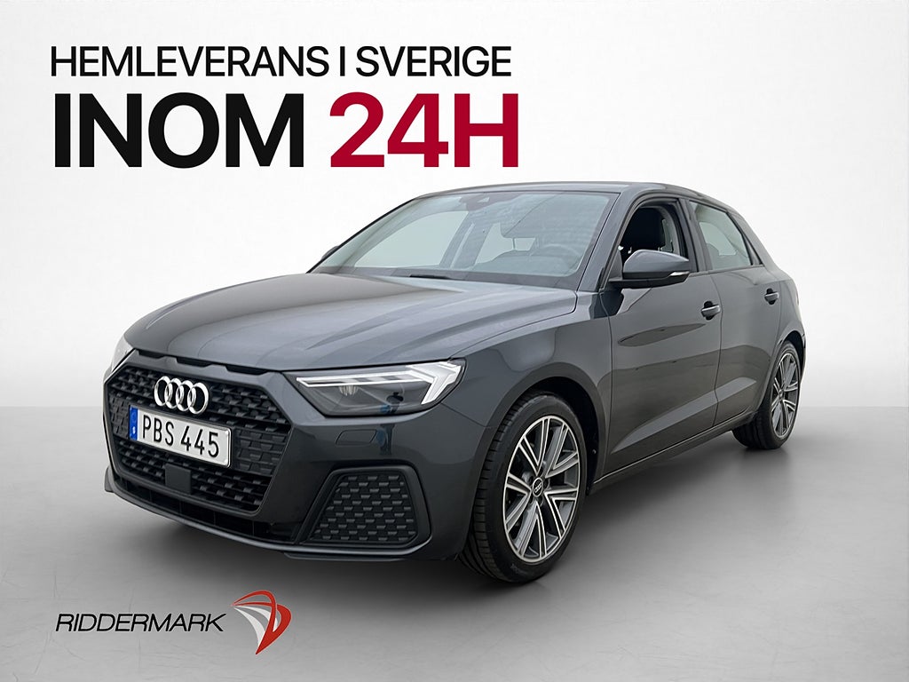 Audi A1 Sportback 30 TFSI 110hk Cockpit CarPlay P-Sensorer
