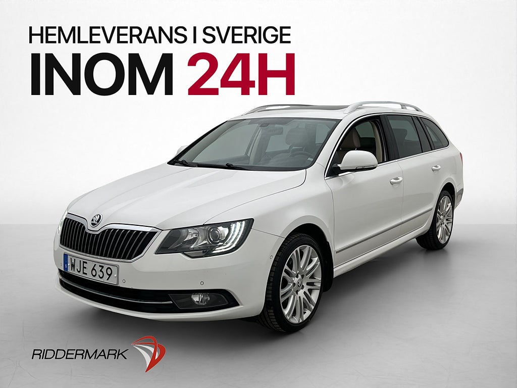 Skoda Superb Kombi TDI 4x4 Tre Kronor Pano Värmare Elstolar