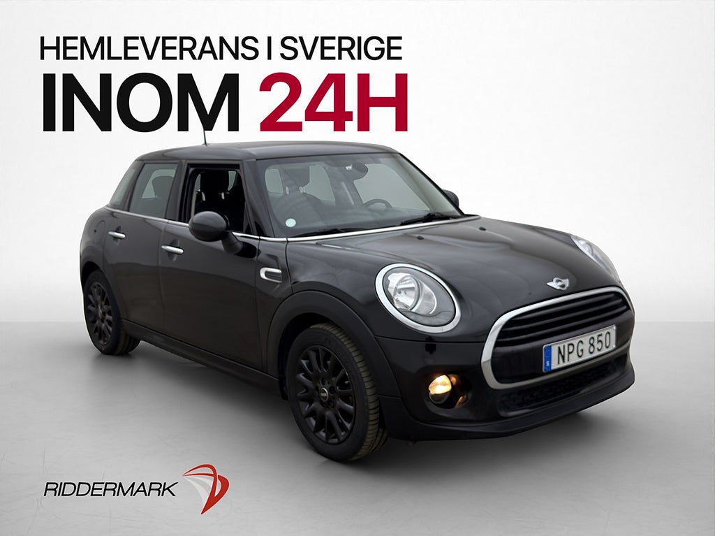MINI Cooper 136hk Pepper P-sensorer Sätesvärme Bluetooth