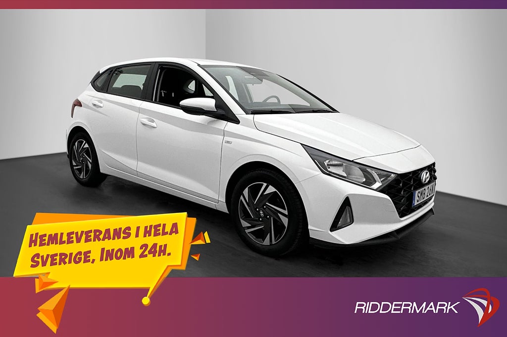 Hyundai i20 1.0 T-GDI 120hk Motorvärmare Drag Kamera CarPlay