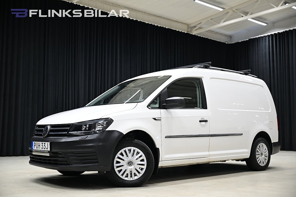 Volkswagen Caddy Maxi DSG 102HK Inredning|Drag|Värmare|Backkamera|Moms|SeUtr!