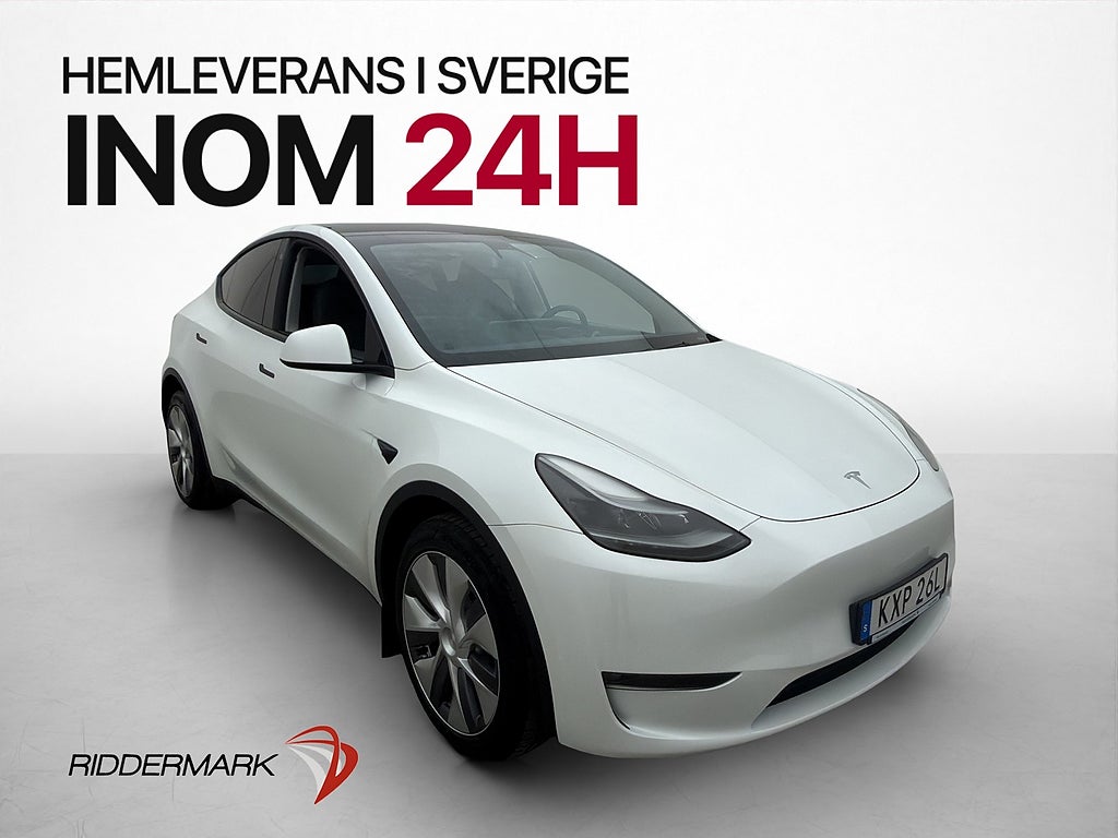 Tesla Model Y Long Range AWD Dragkrok Rattvärme Svensksåld