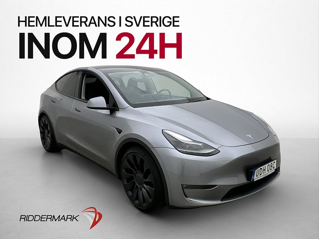 Tesla Model Y Performance AWD Dragkrok Autopilot Pano MOMS