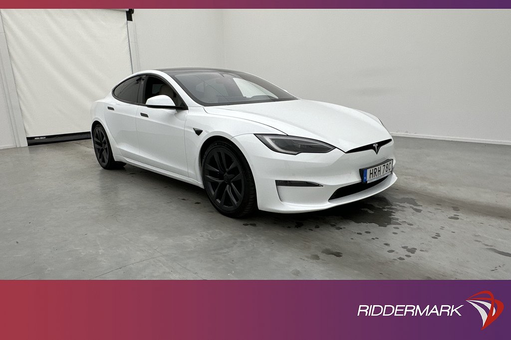 Tesla Model S Plaid Yoke Total självkörning 21" MOMS