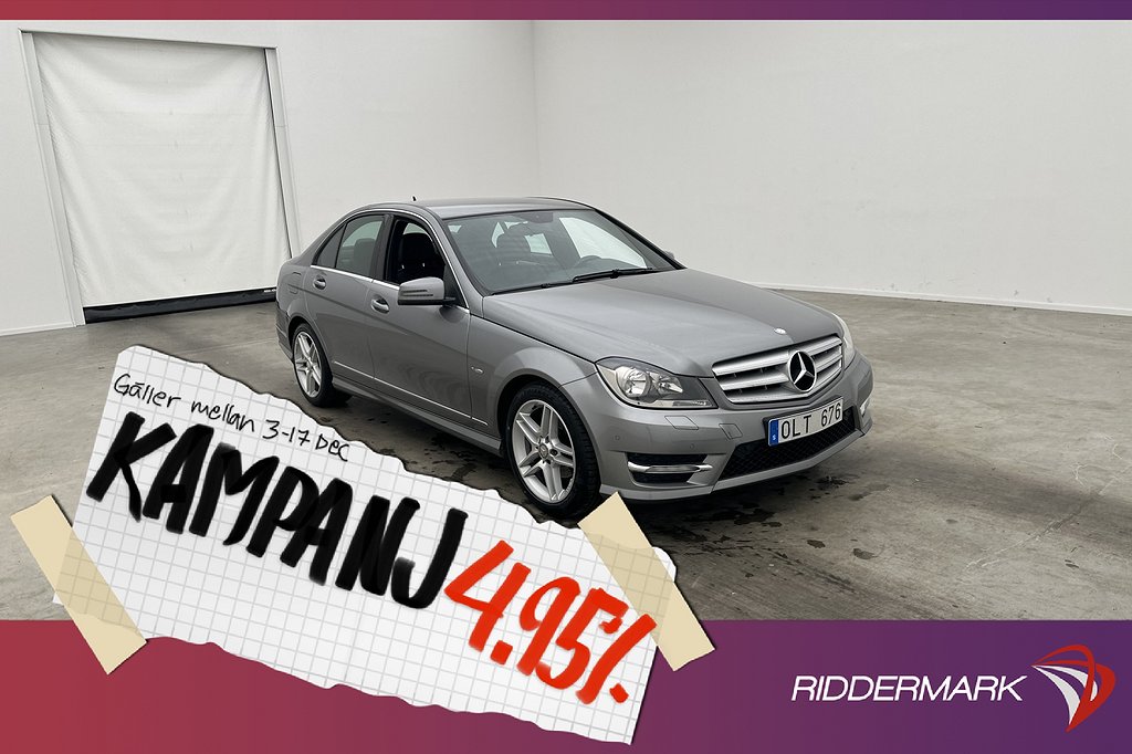 Mercedes-Benz C 220 CDI Sedan 170hk AMG Sensorer 4,95% Ränta