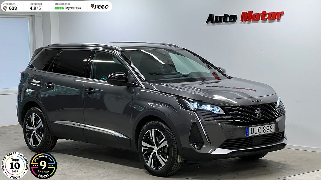 Peugeot 5008 GT 1.2 PureTech 131hk 7-sits 360 Kamera/Adaptiv