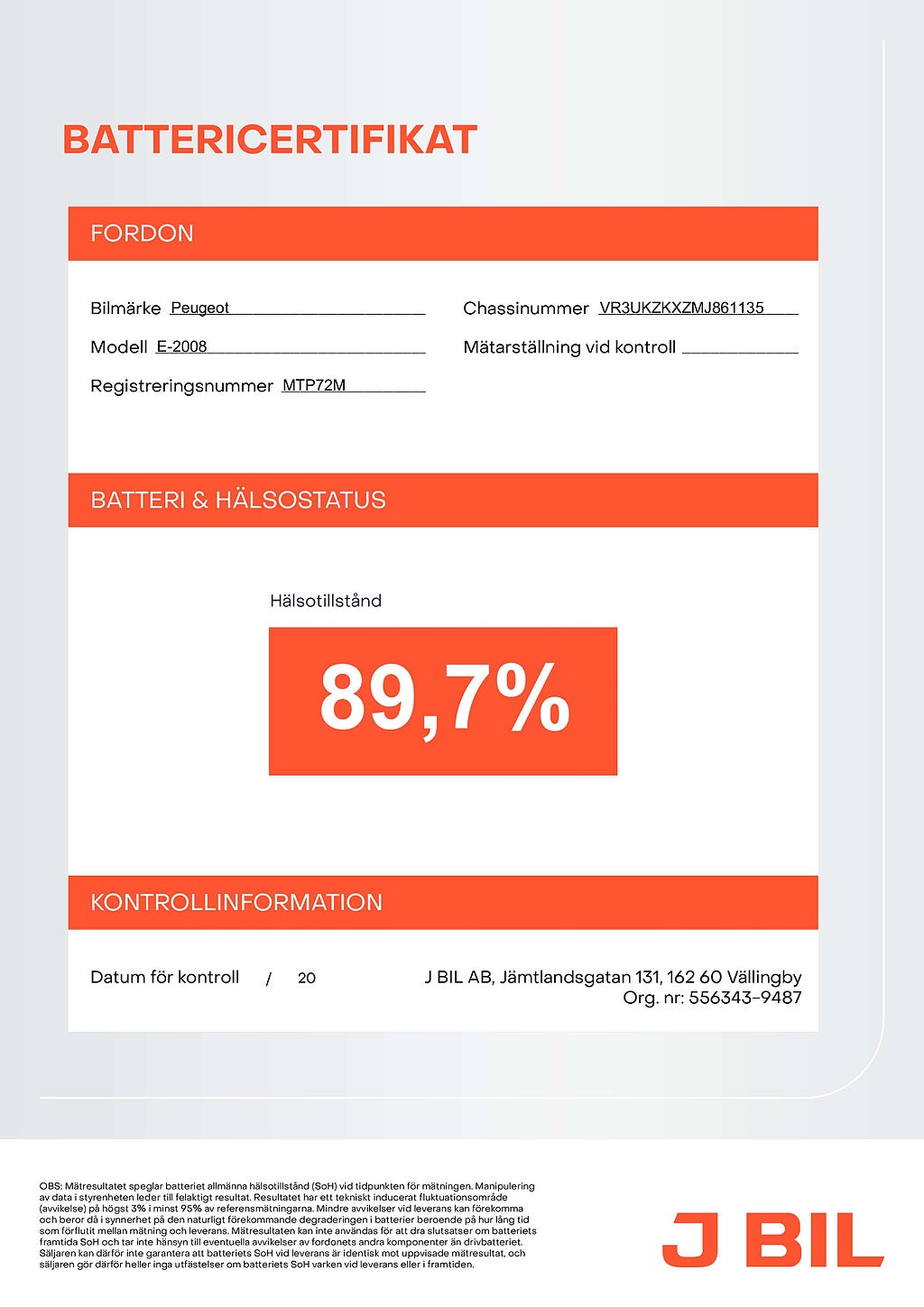 Bild på Peugeot E-2008 GT 50kWh 136hk Aut B-KAMERA CARPLAY 