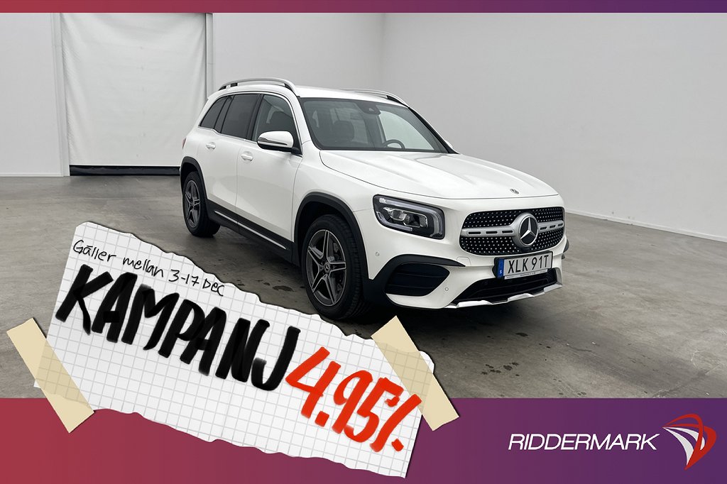 Mercedes-Benz GLB 200 d 4M AMG 7-Sit Wide Kamera 4,95% Ränta