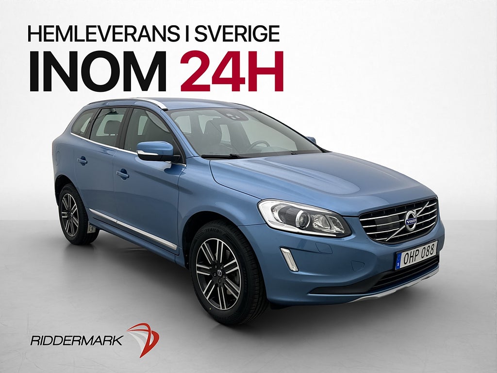 Volvo XC60 D4 190hk AWD Classic Summum Skinn Värmare Drag