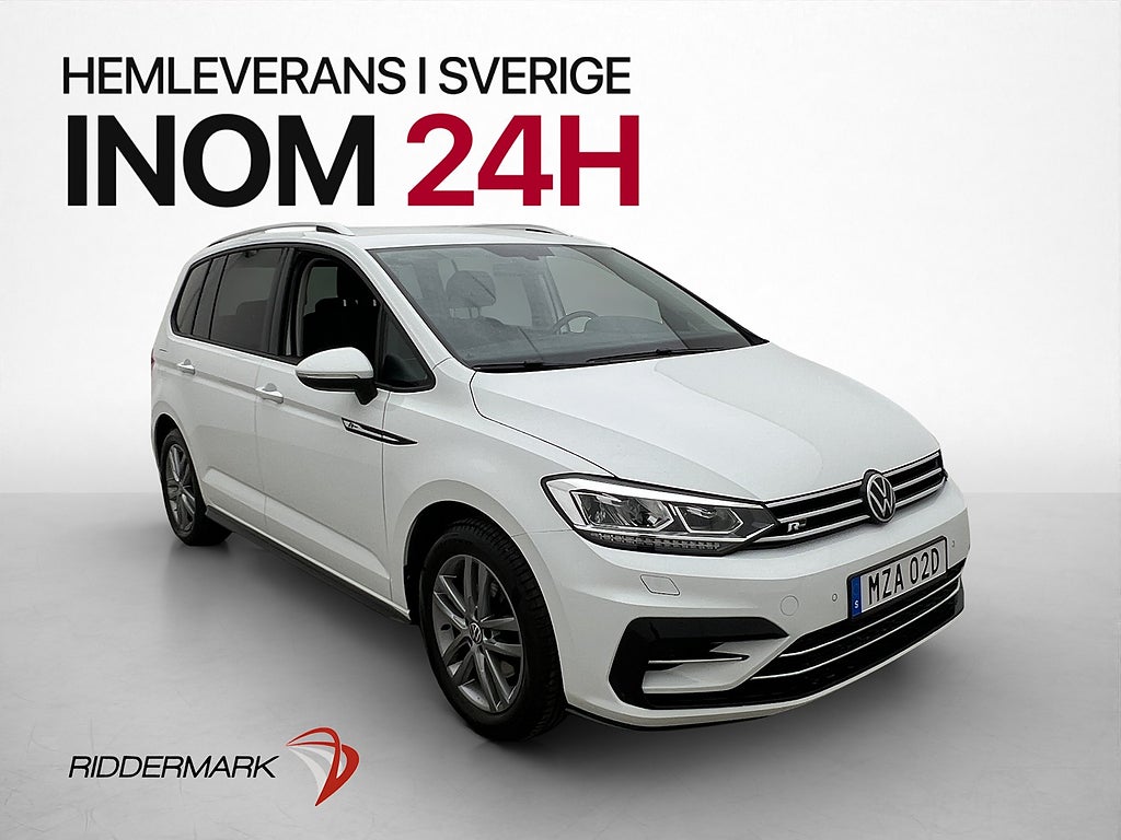 Volkswagen Touran TSI 150hk R-Line 7-Sits Värmare Drag