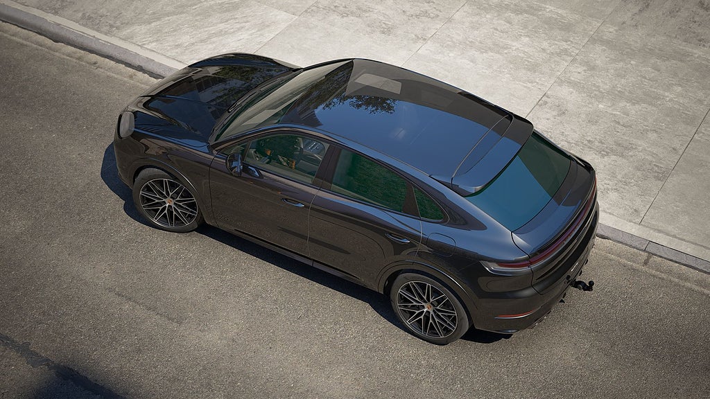 Porsche Cayenne E-Hyb Coupé Black Edition MOMS SportDesign 18-vägs HuD