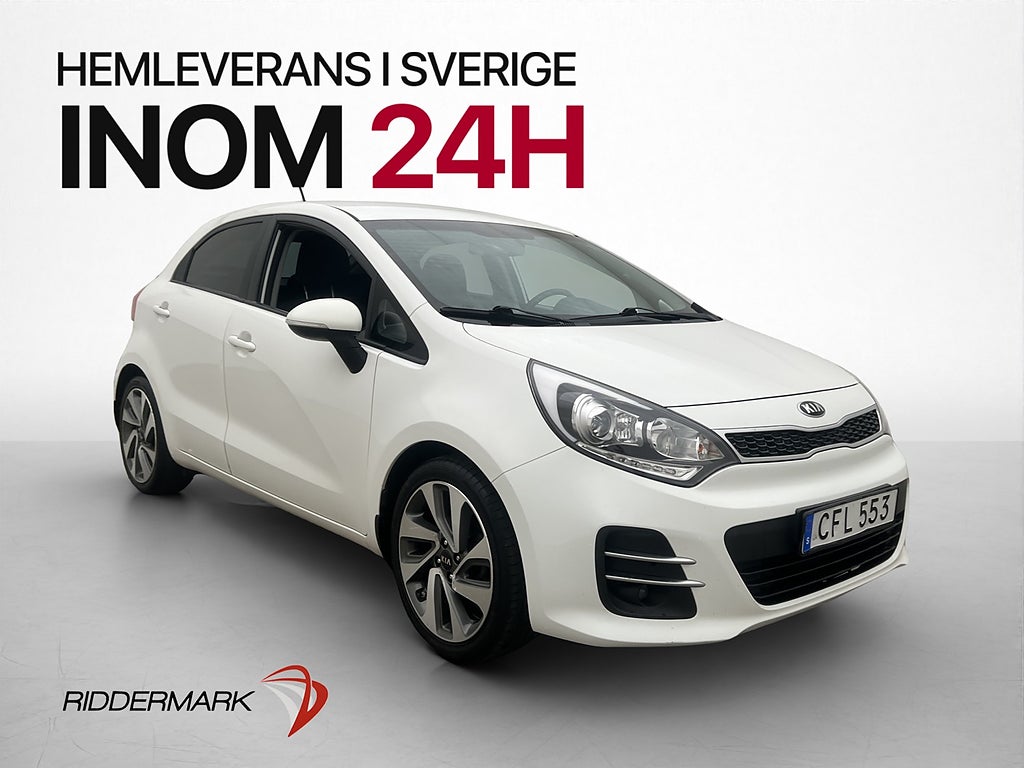 Kia Rio 1.2 CVVT 84hk GLS Dragkrok Backkamera Navi Rattvärme