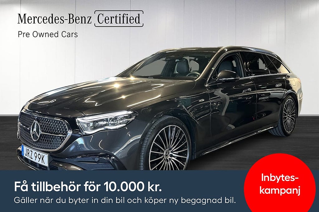Mercedes-Benz E300 300e AMG Superscreen Distronic Dragkrok Burmester Moms
